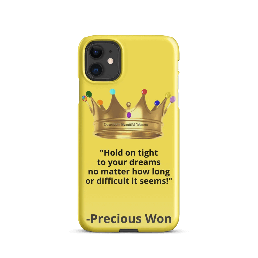 Queendom Beautiful Women iPhone® Snap Case (Yellow/Citrine) product image (6)