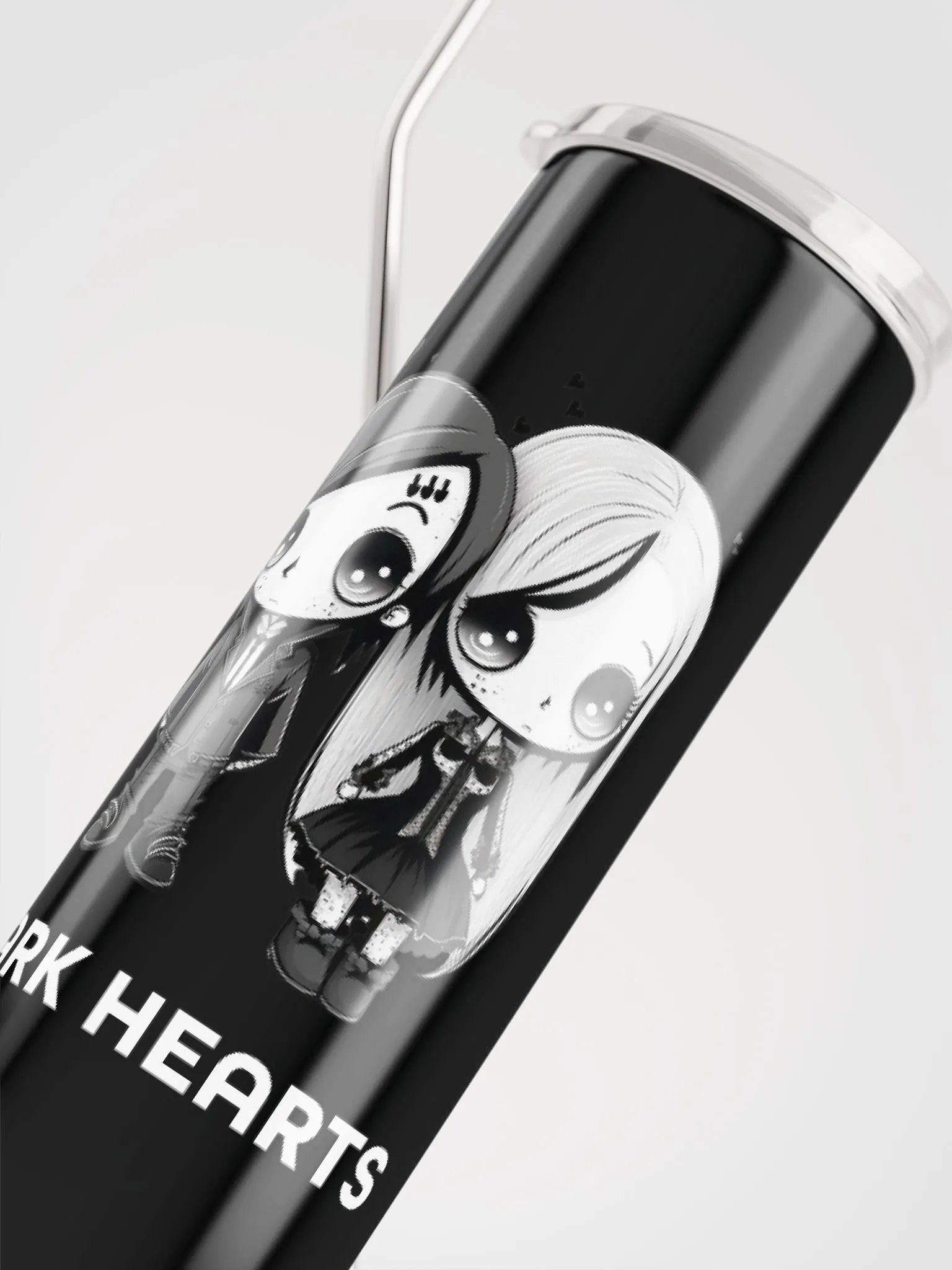 Dark Hearts Gothic Stainless Steel Tumbler - Valentine's Delight product image (5)