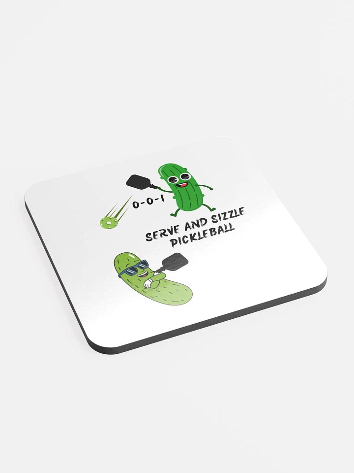 Serve and Sizzle Pickleball Cork Coaster product image (2)