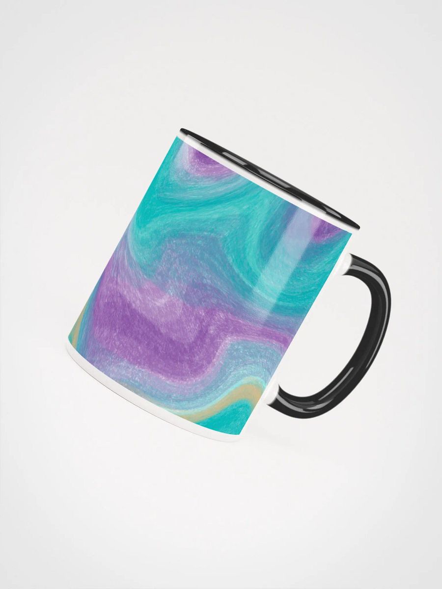 Pretty Purple and Teal Marble Fluid Art product image (4)