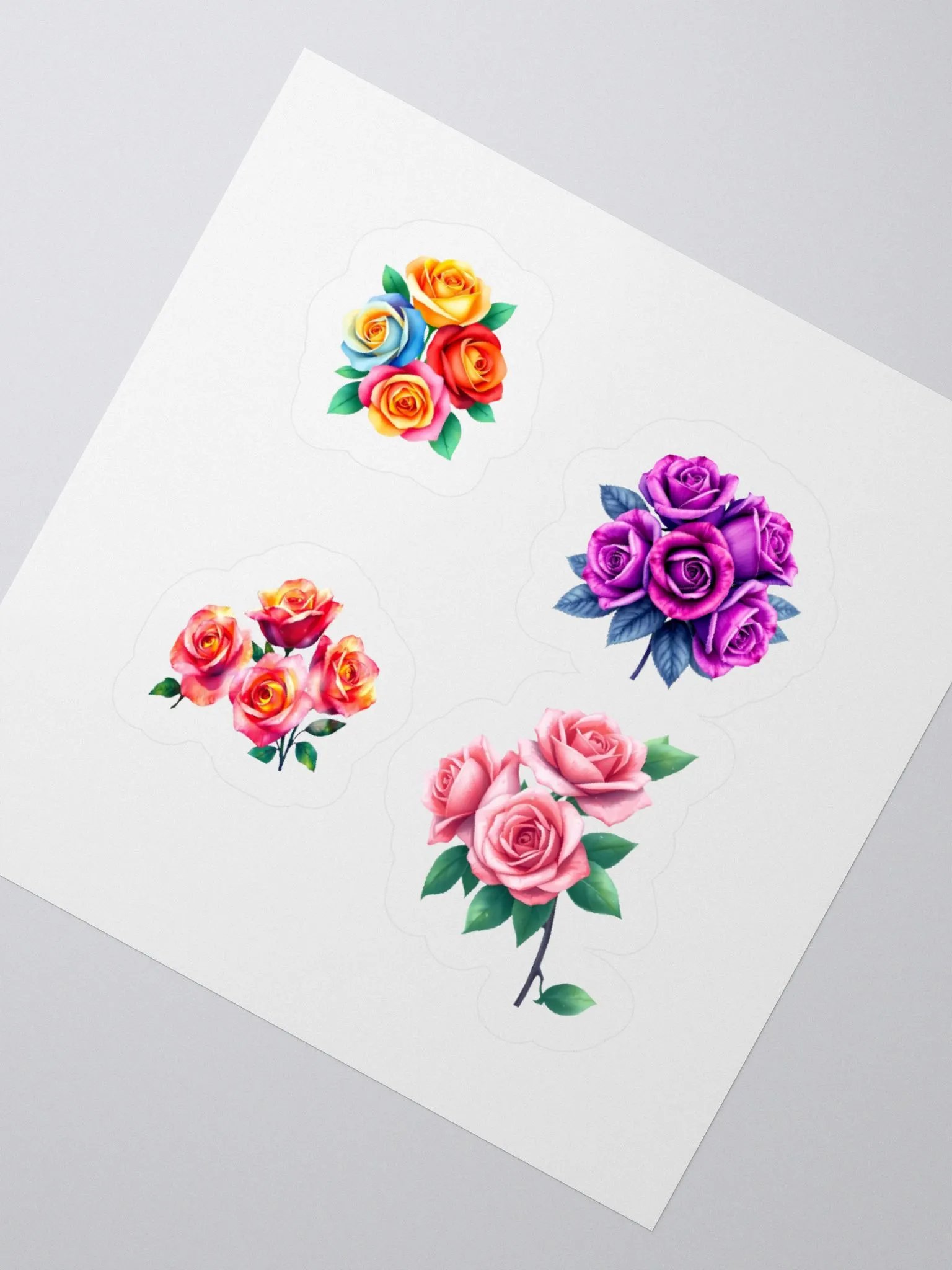 Chromatic Rose Clusters Stickers product image (8)