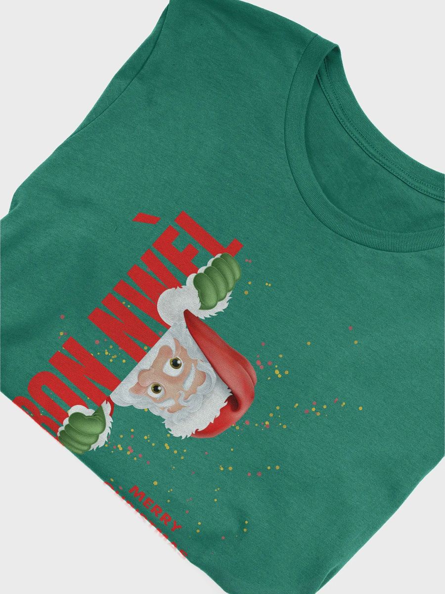 Bon Nwèl Santa Christmas T-Shirt product image (6)
