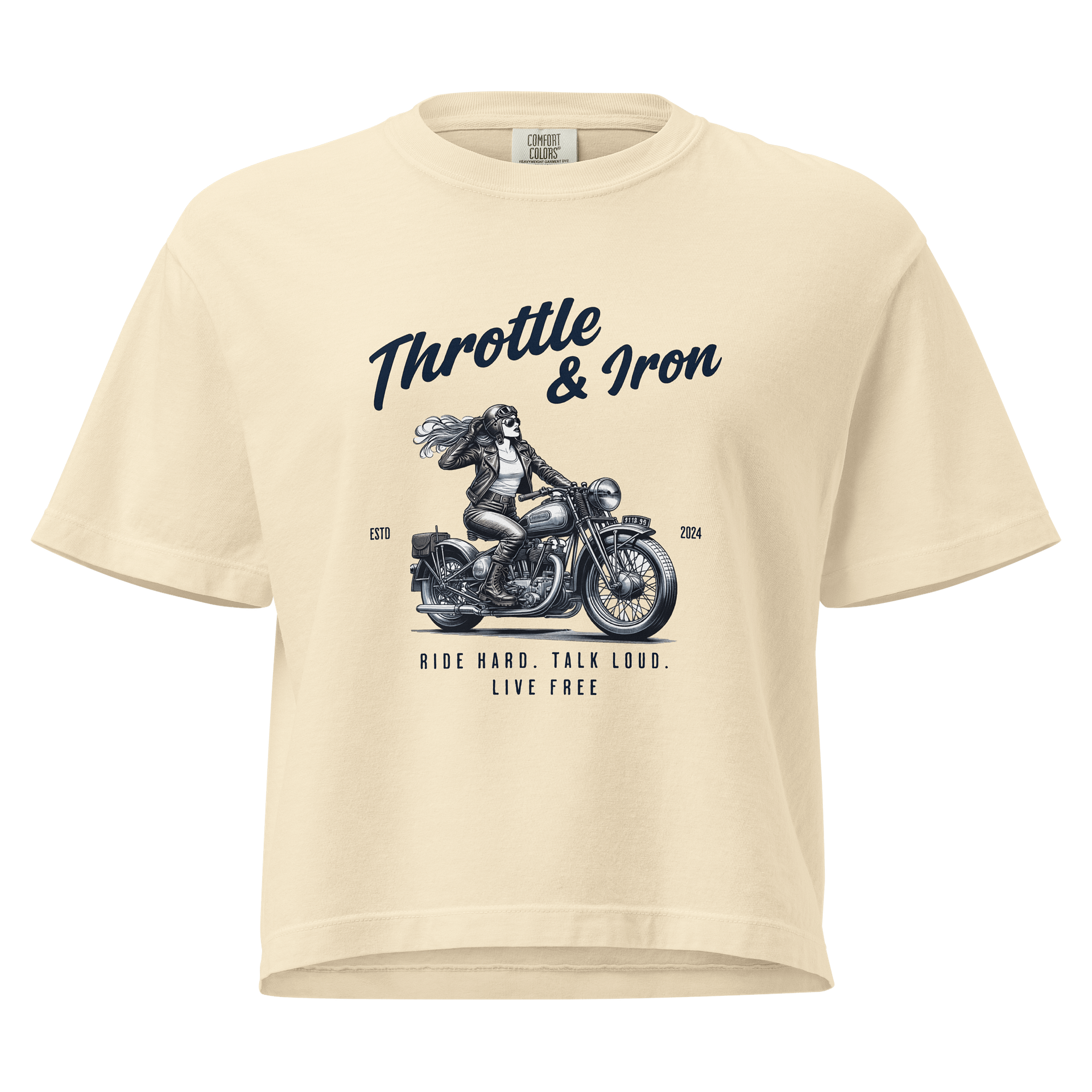 Throttle & Iron “Retro Rider” Tee — Classic Cruiser Edition product image (1)