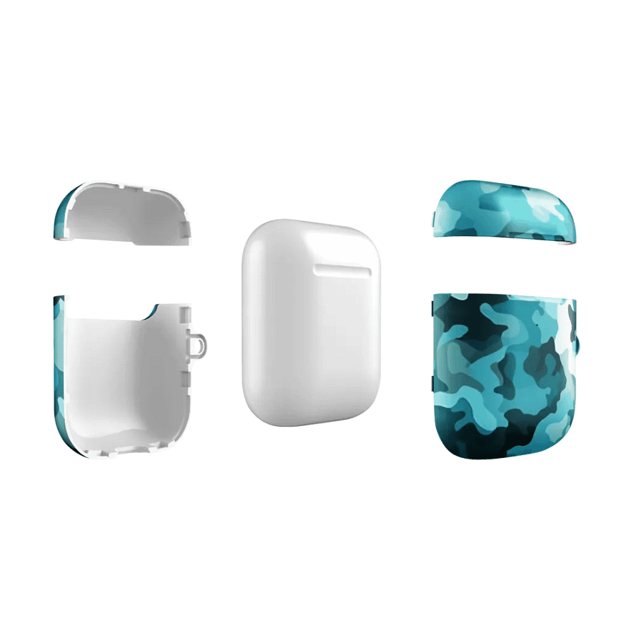 Teal Camo AirPod Case product image (11)