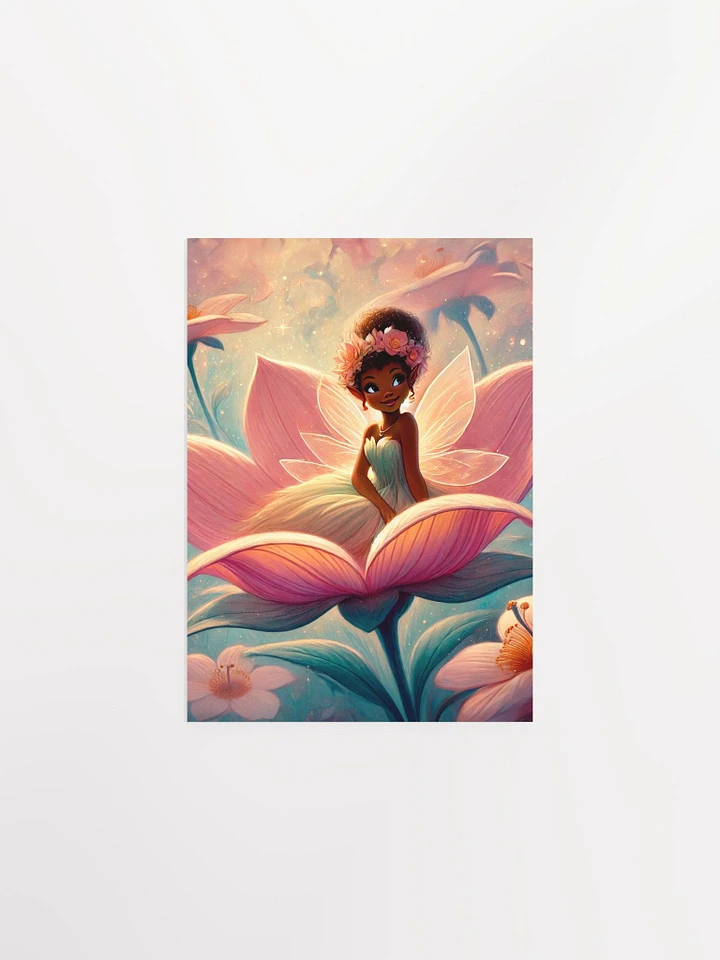 Pretty Pink Flower Fairy Premium Matte Poster product image (2)