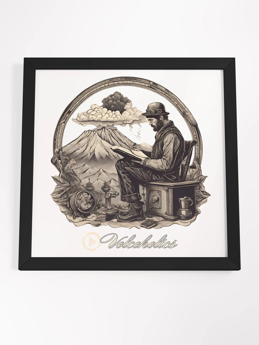 Volcanologist's Fieldwork: Framed Art Poster product image (4)