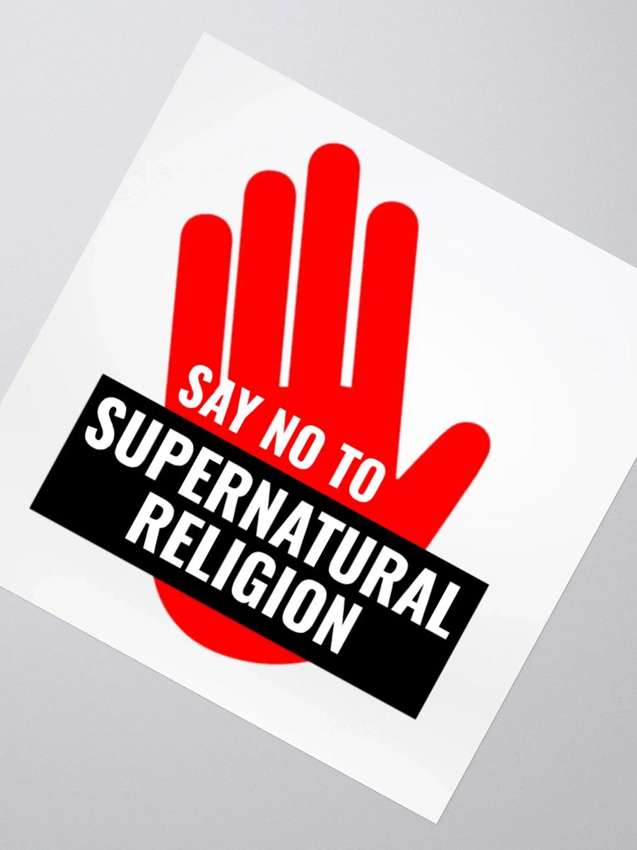 Say No to Supernatural Religion (Sticker) product image (3)