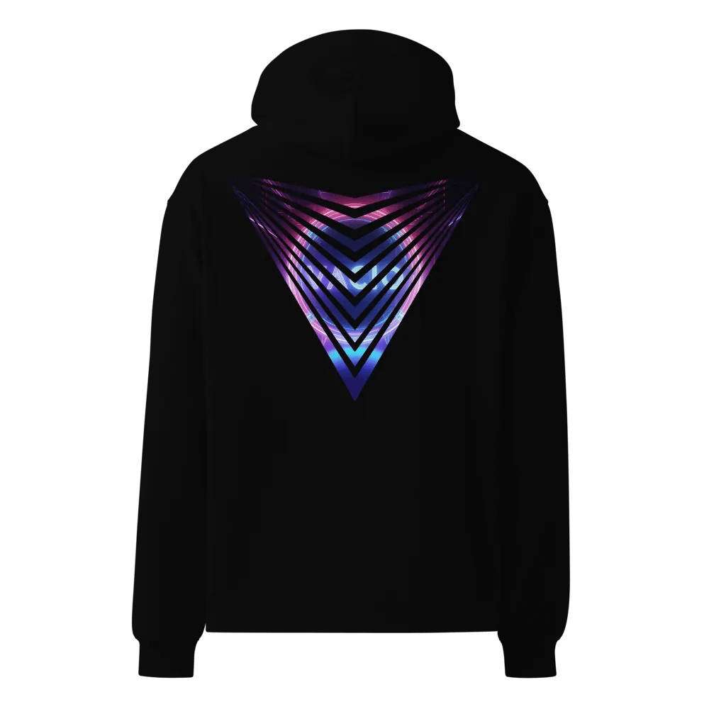 VACIO Neon Circle Logo Premium Relaxed Fit Hoodie product image (5)