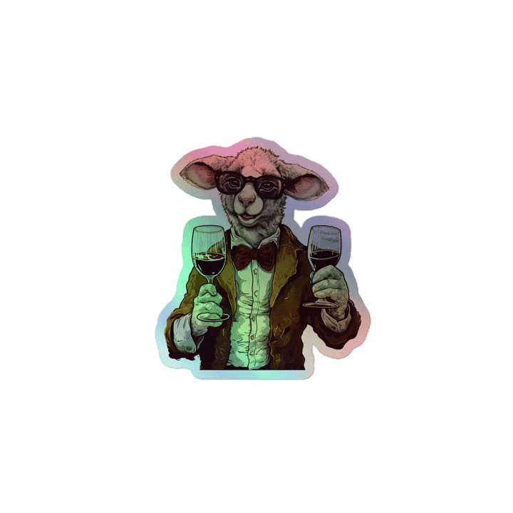 Holographic Lubrication Lamb Sticker product image (1)