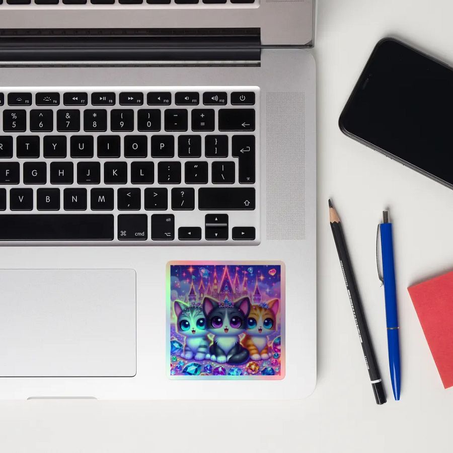 Fantasy Kittens Holographic Sticker Set product image (10)