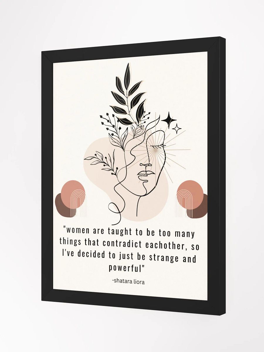 strange and powerful ii- framed design product image (2)