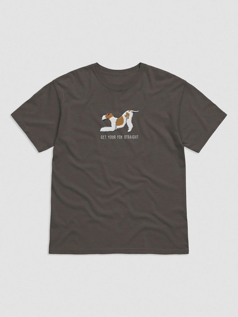 Get Your Fox Straight T-Shirt(Embroidered) of a Wire Fox Terrier(Brown & White) product image (4)