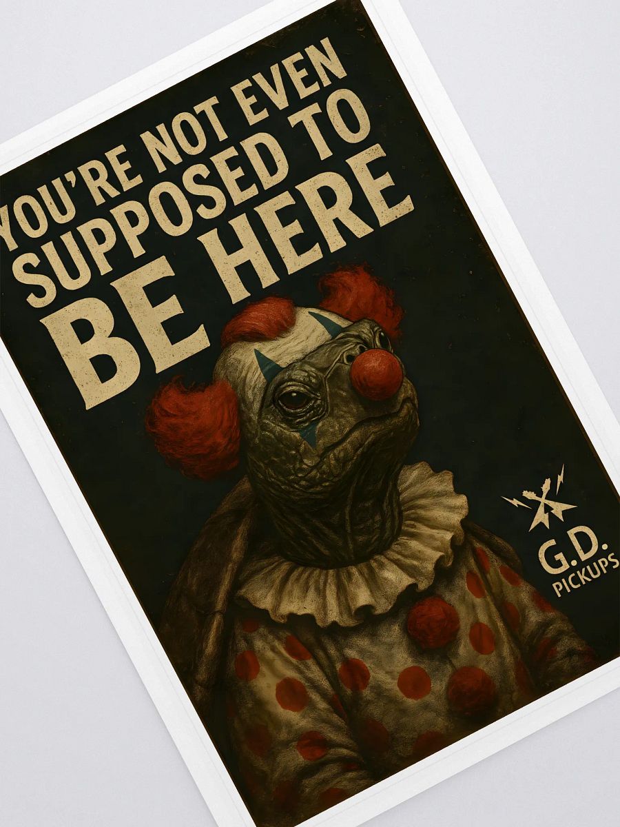 LIMITED EDITION: G.D. Pickups “Clown Turtle” Artwork Sticker product image (1)