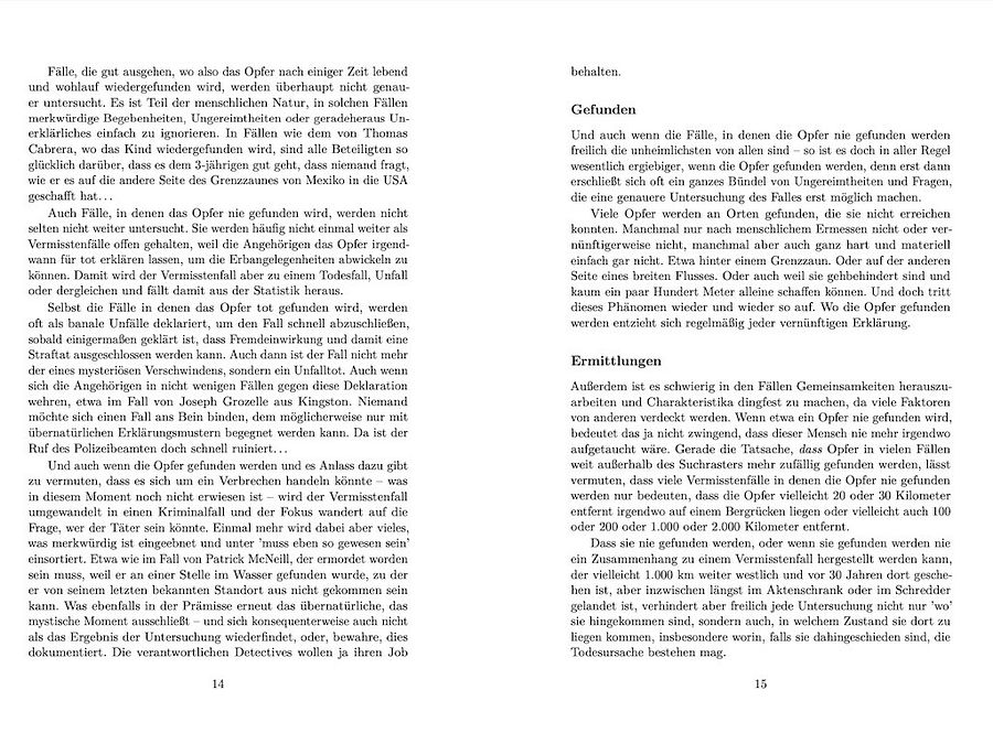 Verschwundene Menschen =3- Taschenbuch product image (4)
