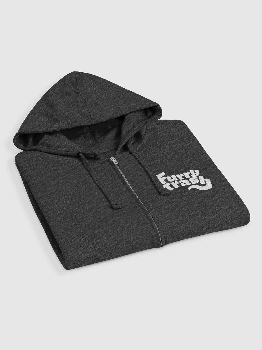 Furry Trash Zip-Up Hoodie - with back print product image (4)