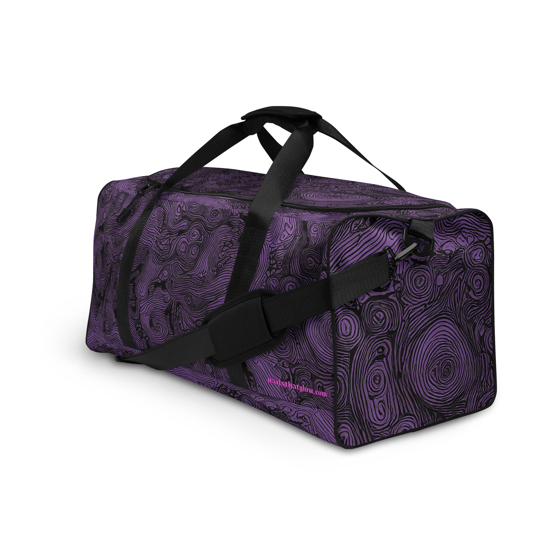 pink lines dark - nailsthatglow large bag product image (3)