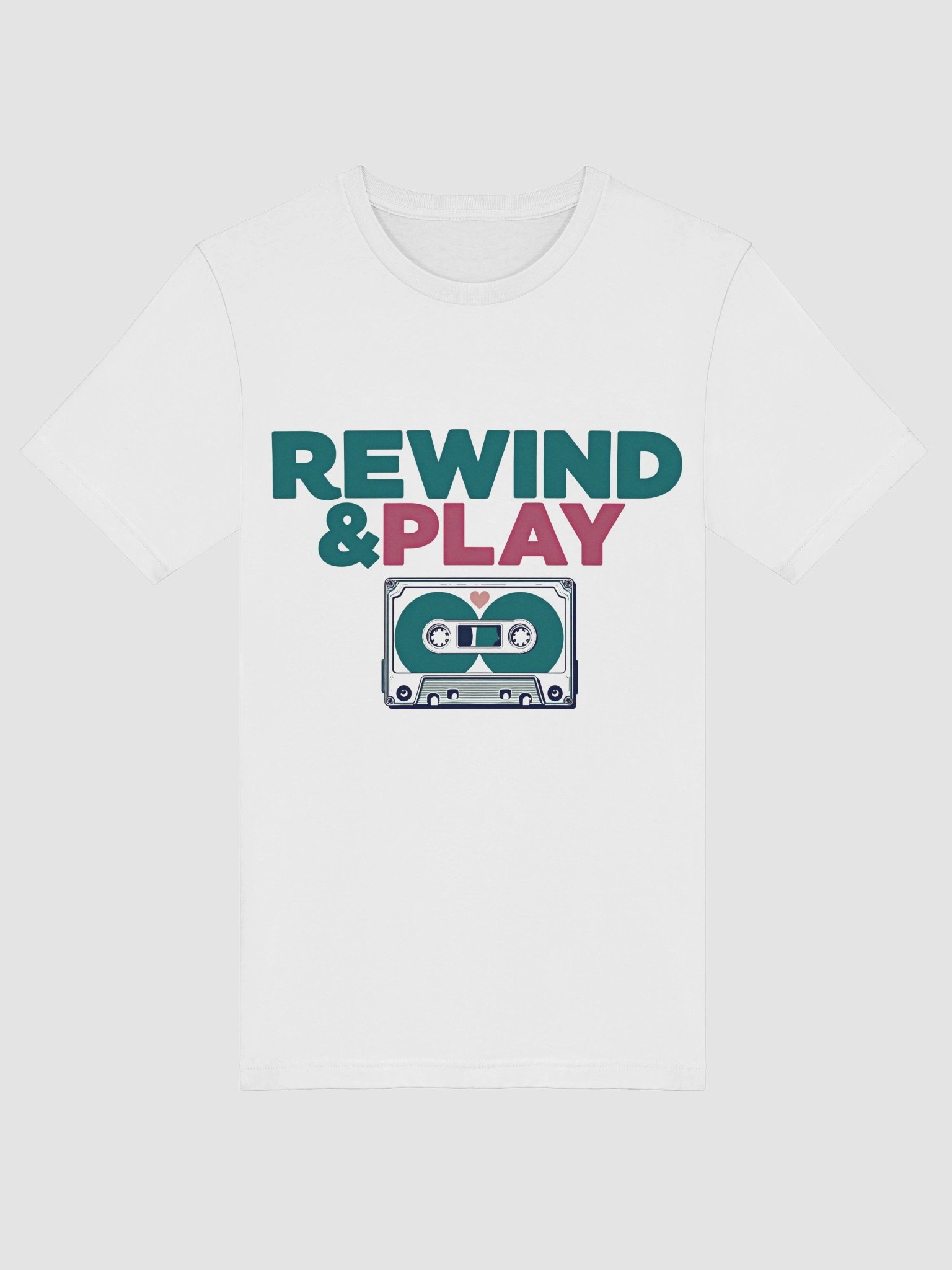 Rewind & Play Cassette Tape T-Shirt product image (6)