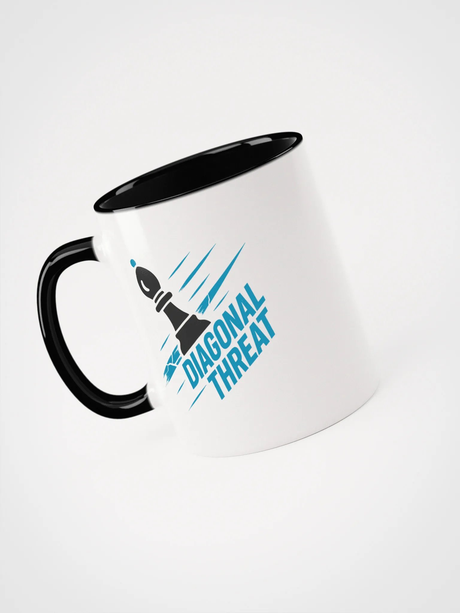 Diagonal Threat - Ceramic Mug with Color Inside product image (39)
