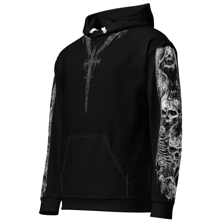 Black Crusifix Chain Hoodie product image (2)
