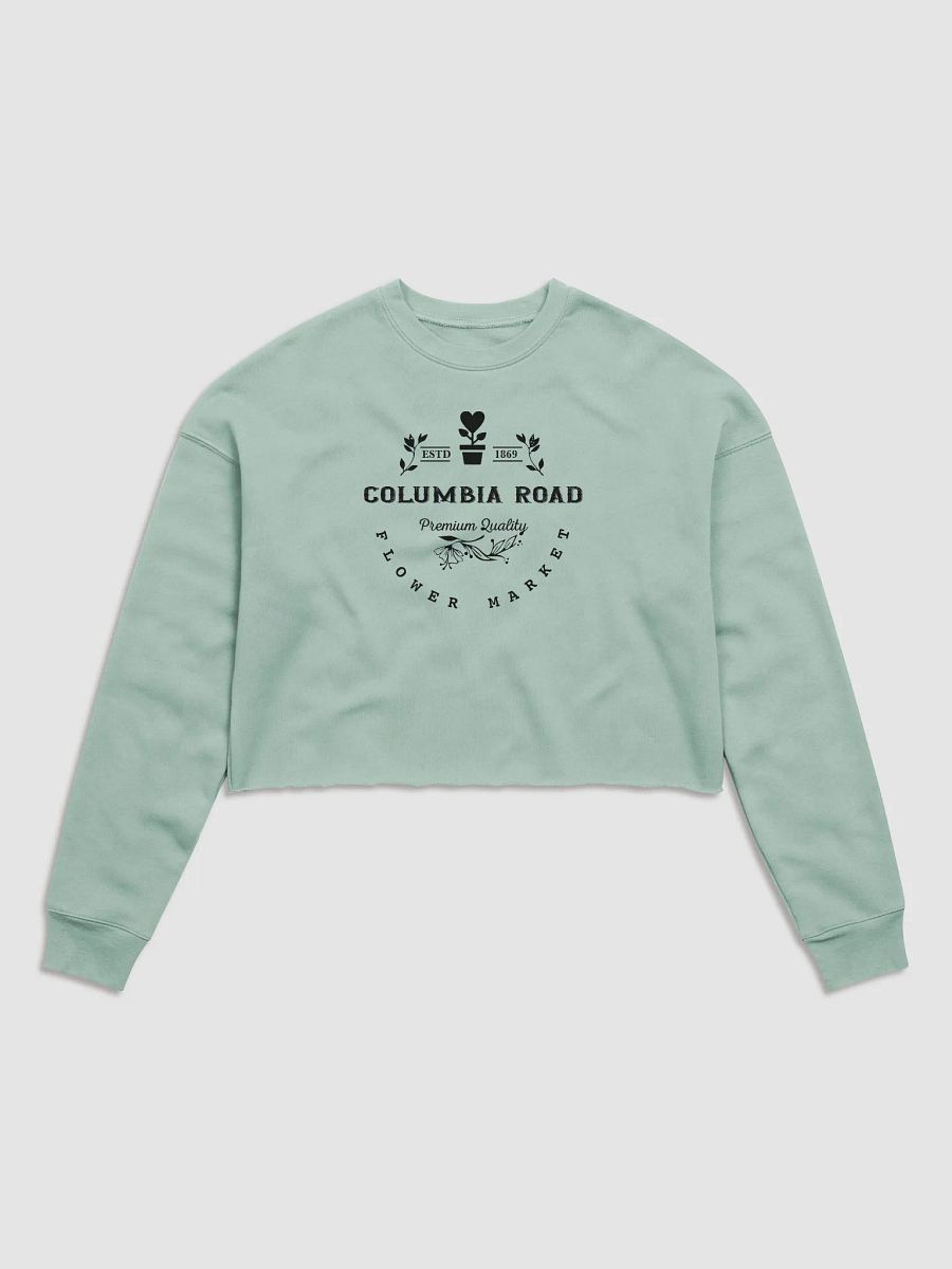 Columbia Road Market Midweight Fleece Crop Sweatshirt (Blue) product image (1)