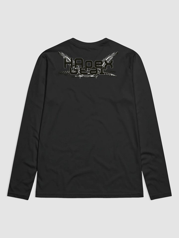 Black HApex Gear White Logo - Premium Fitted Long Sleeve Crew product image (2)