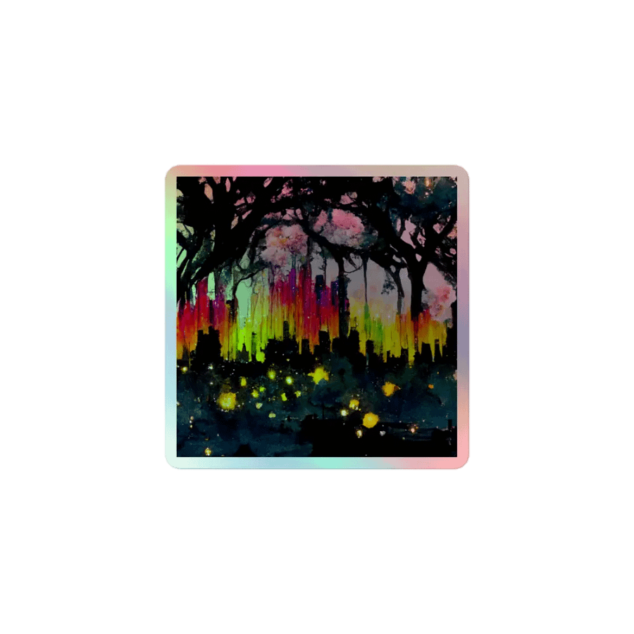City Lights Holographic Sticker Set product image (1)