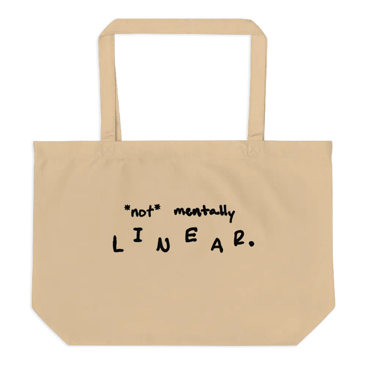 *not* mentally linear eco tote product image (1)