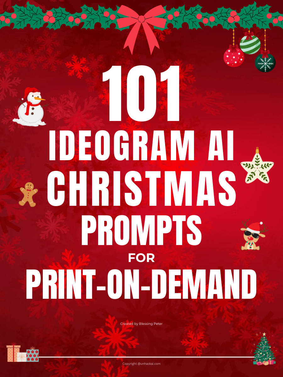 101 Ideogram Ai Christmas Prompts for Print on Demand product image (1)