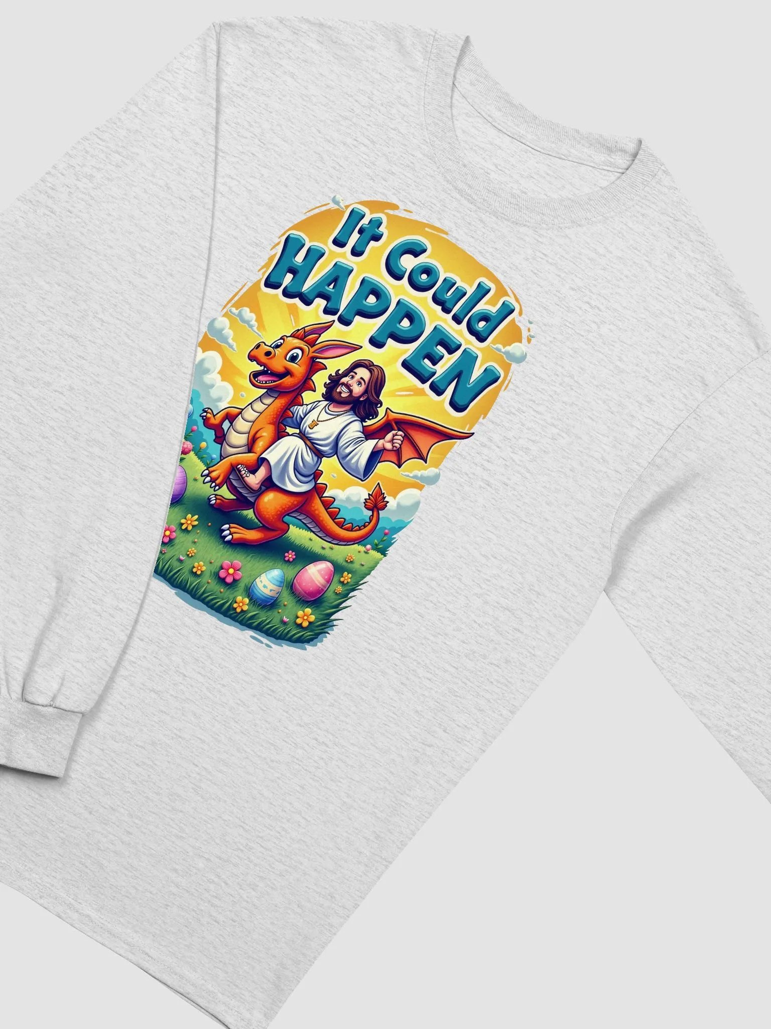 It Could Happen Easter Dragon Long Sleeve Tee product image (35)