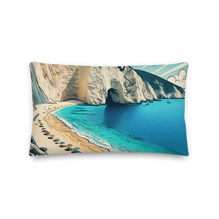 Comic Beach All-Over Print Pillow | Ai Design Greece product image (2)