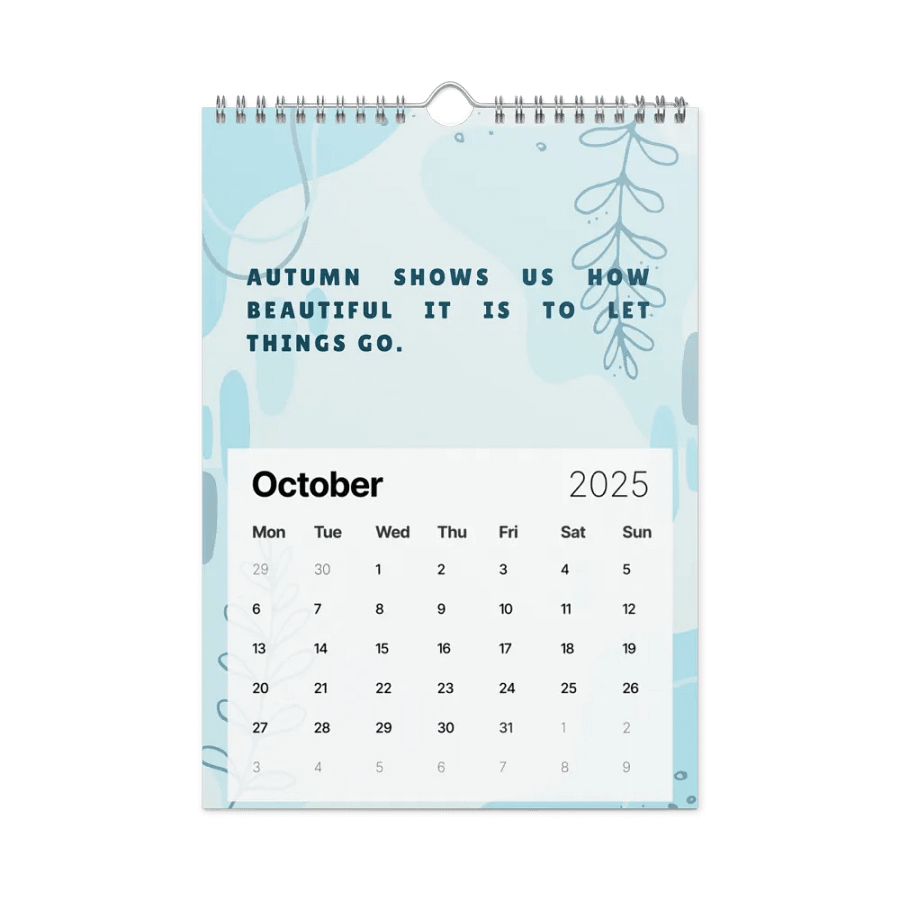 FLORAL INSPIRATIONAL QUOTES WALL CALENDAR 2025 product image (12)