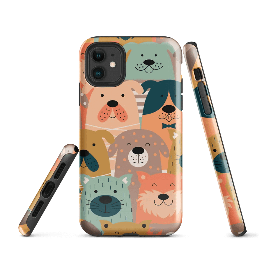 Playful Pup Parade iPhone® Tough Case product image (1)
