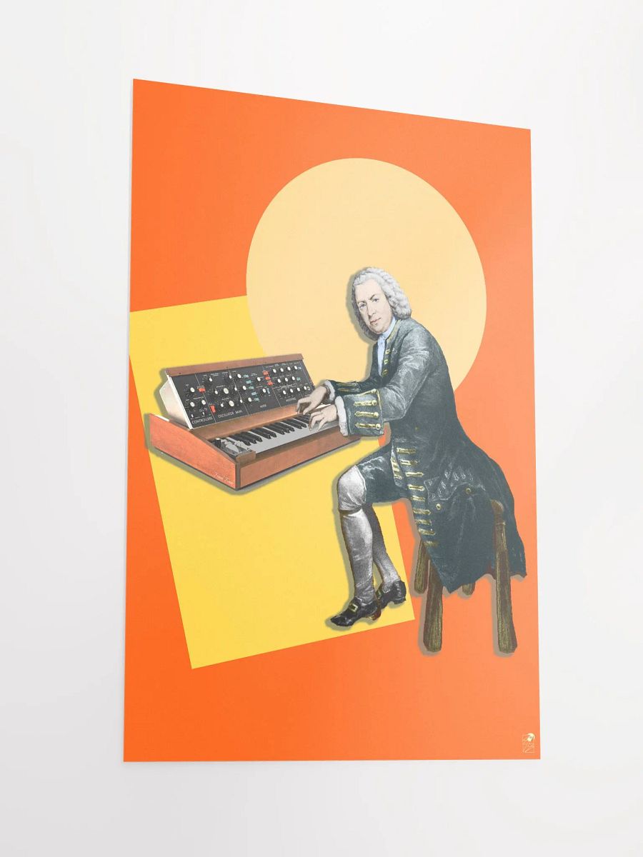 Prelude and Moogue by Frank Fonik, (Minimoog) Techno EDM Enhanced Matte Paper Poster product image (3)