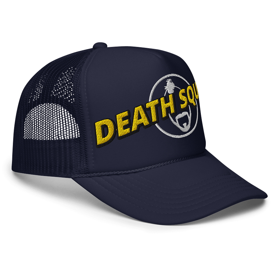 Death Squad Superhero Embroidered Trucker Hat Dark product image (9)