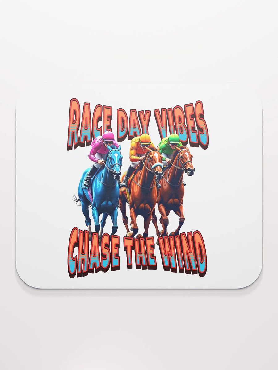 Race Day Vibes Chase The Wind Horse Racing Mouse Pad product image (1)