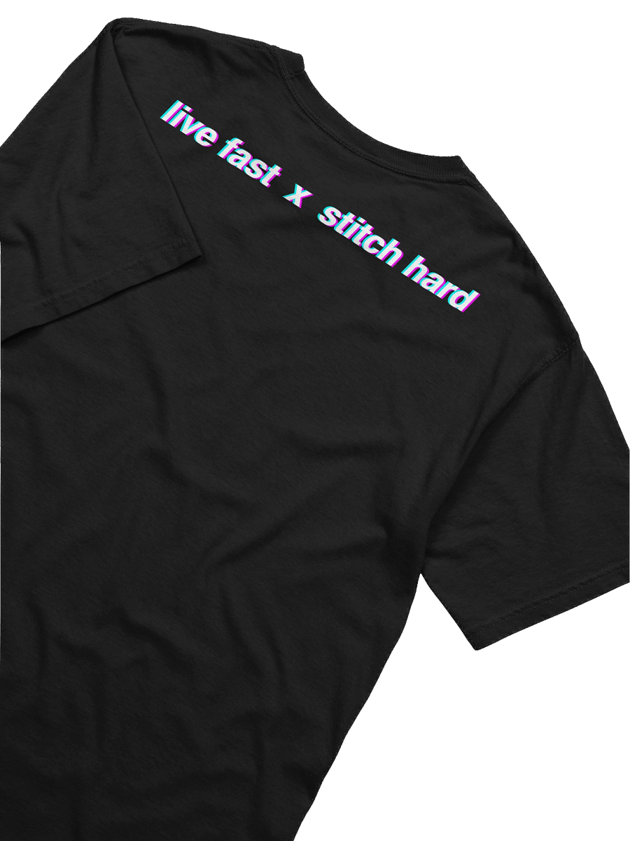 prettystitchmachine live fast x stitch hard Back Print T-Shirt product image (75)