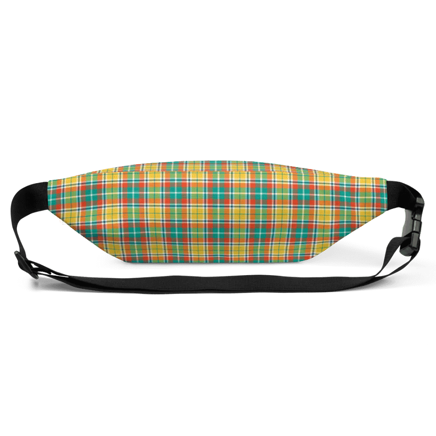 Yellow and Seafoam Green Plaid Fanny Pack product image (4)