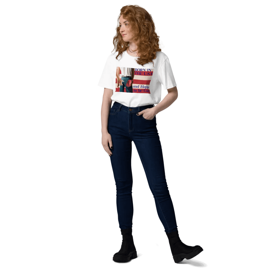 BORN IN THE U.S.A. MEME GAY PRIDE FUNNY SHIRT product image (8)