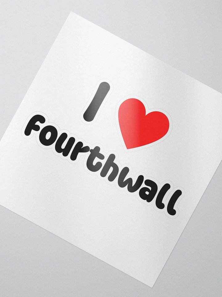 I Love Fourthwall Sticker product image (2)