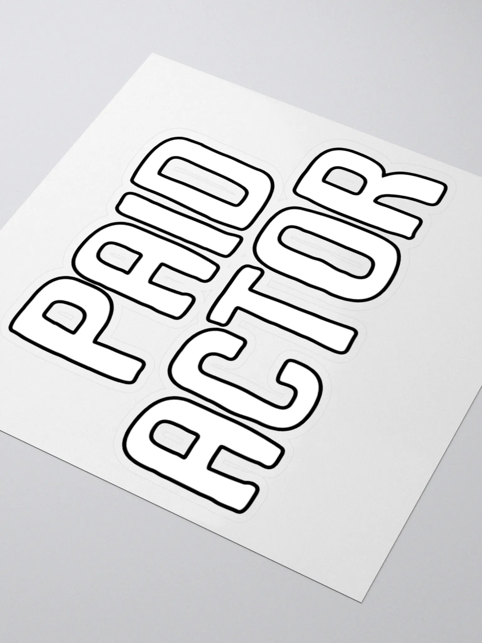 Paid Actor Sticker product image (3)
