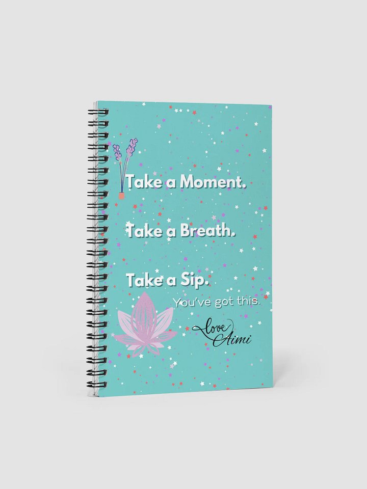 Blue Take a Moment Spiral Notebook product image (1)
