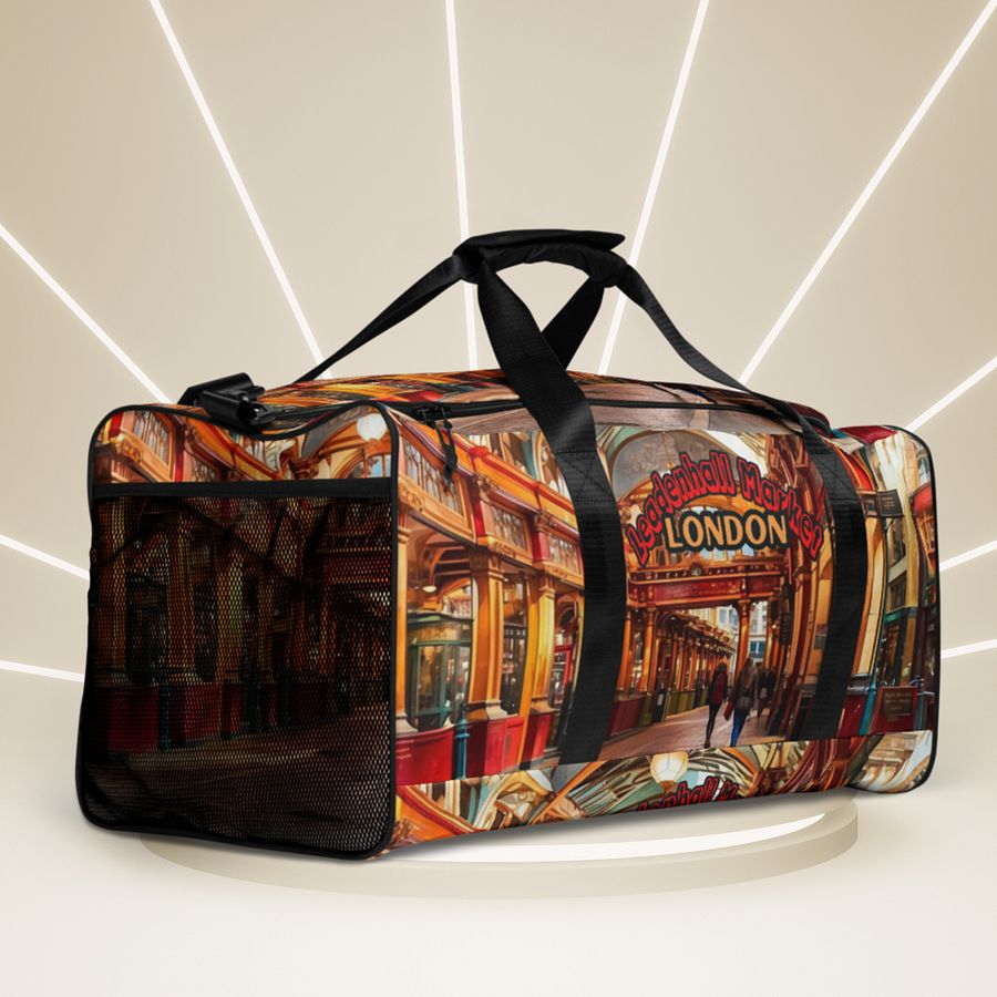 Leadenhall Market London All Over Print Duffel Bag product image (5)