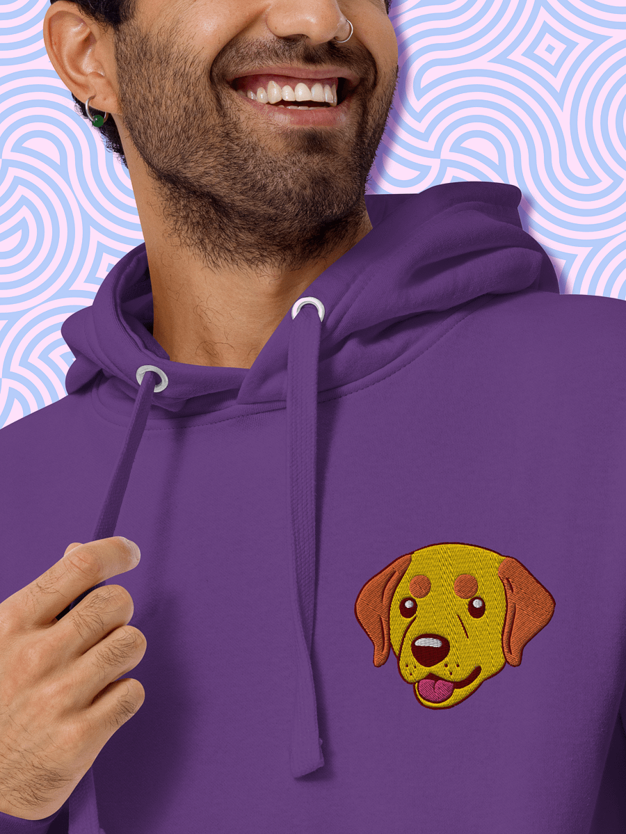 Cheerful Labrador Retriever Pup Unisex Hoodie product image (4)