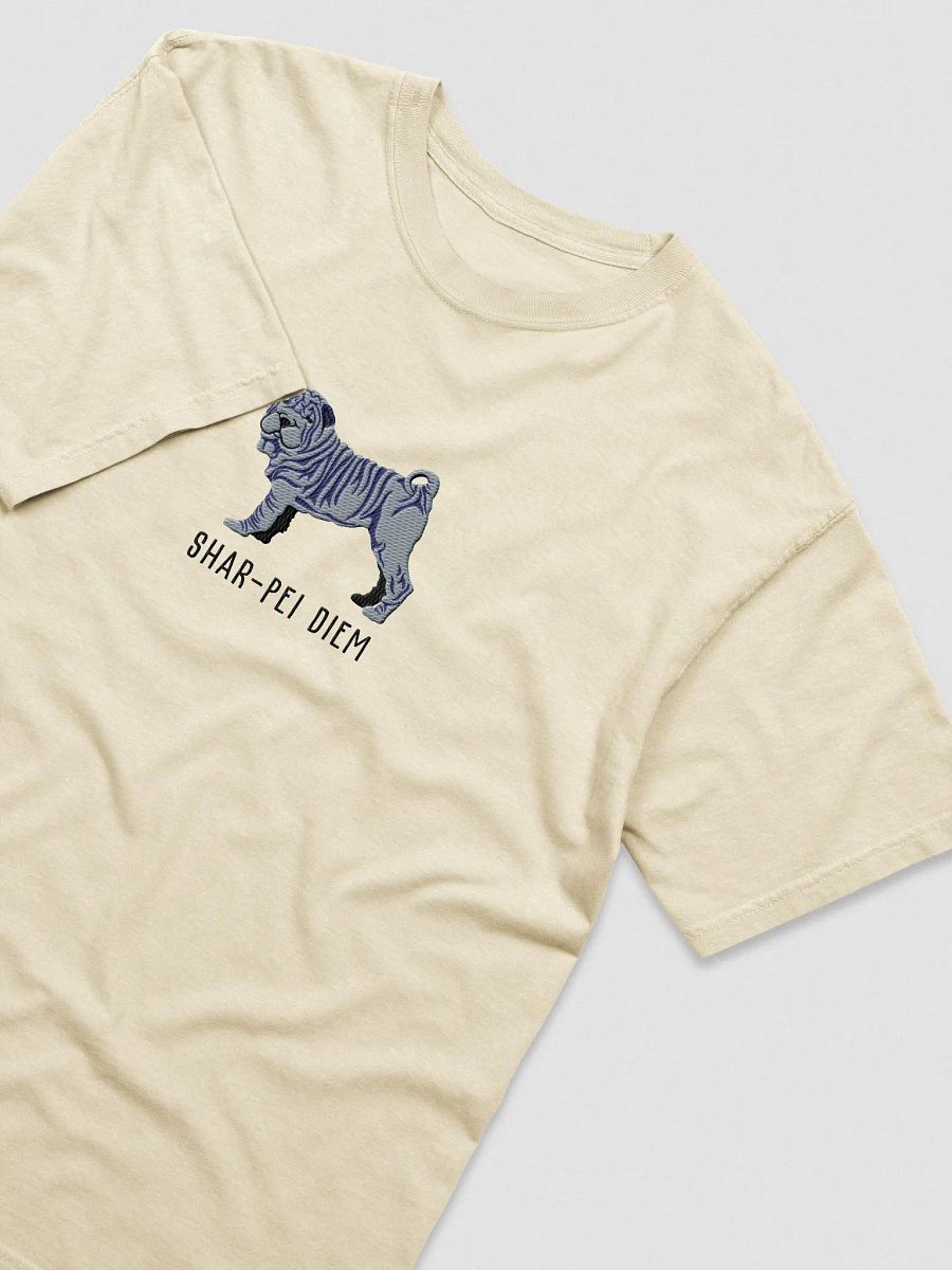 Shar-Pei Diem T-Shirt(Embroidered) of a Chinese Shar-Pei(Blue) product image (6)