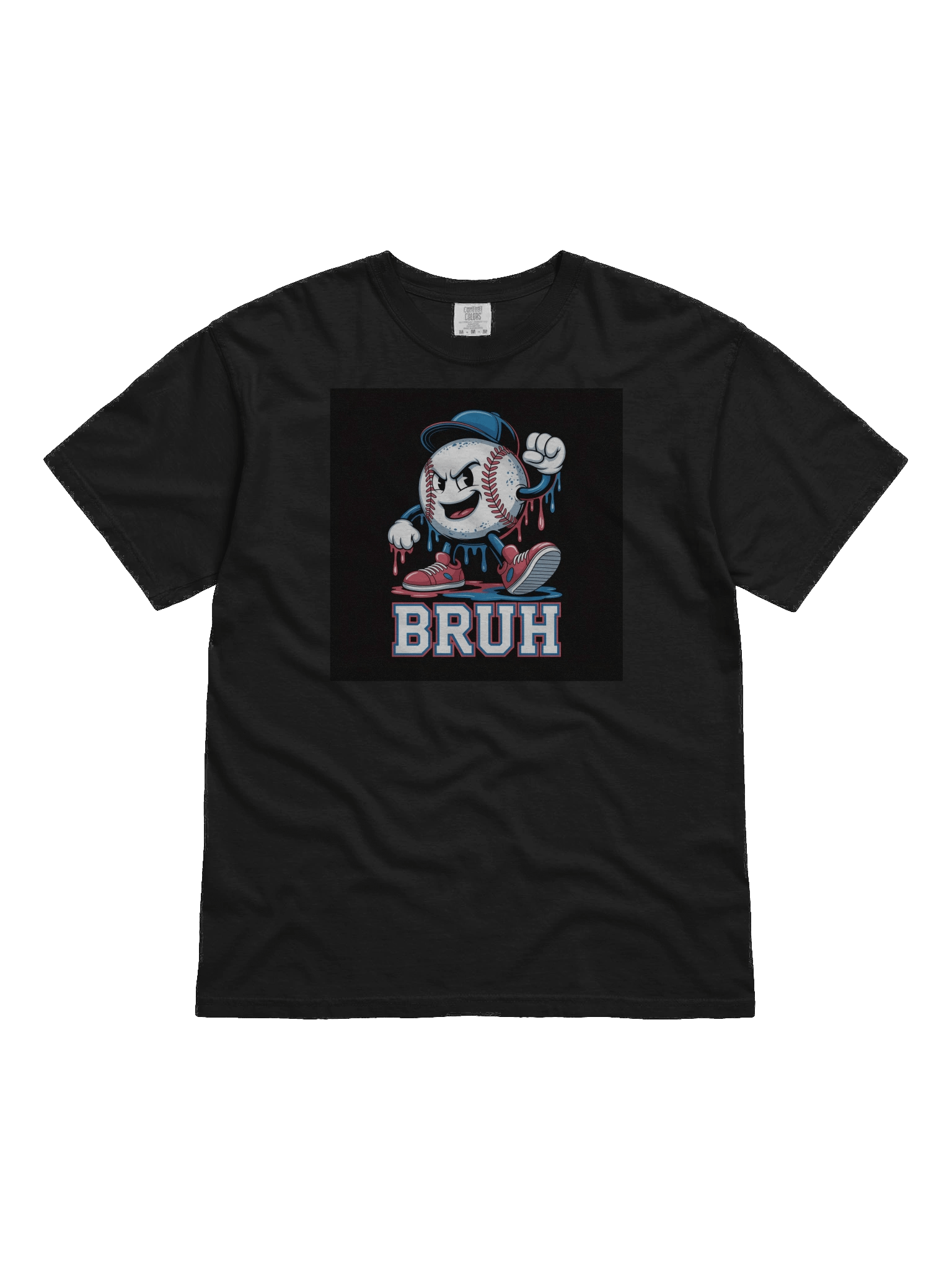 BRUH Baseball Character Heavyweight T-Shirt product image (5)