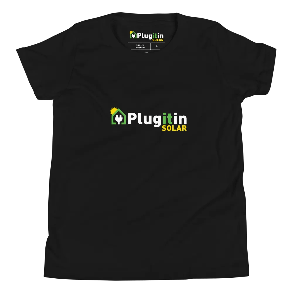 Plug It In Solar High-Quality Canvas Youth Short Sleeve T-Shirt product image (4)