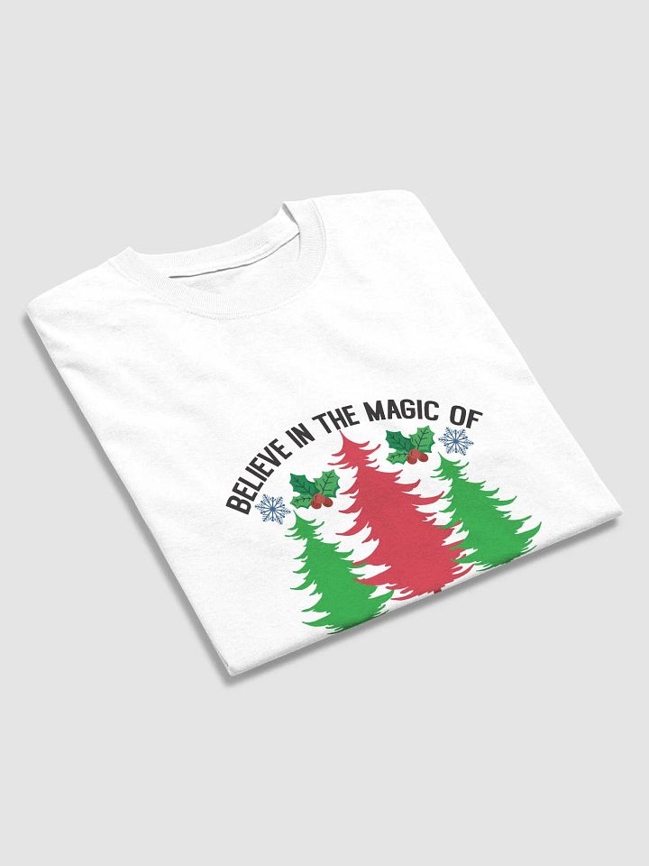 Christmas Tee Shirts Red Green Gildan 5000 Magic of Christmas Tri-Tree Tee product image (56)