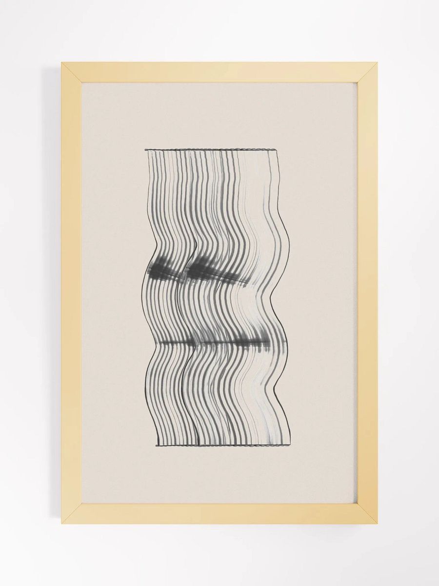 Flowing Motion Framed Poster | Modern Abstract Wall Art product image (4)