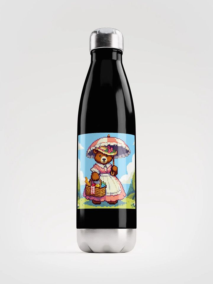Pixel Art Momma Bear Southern Belle Stainless Steel Water Bottle product image (1)