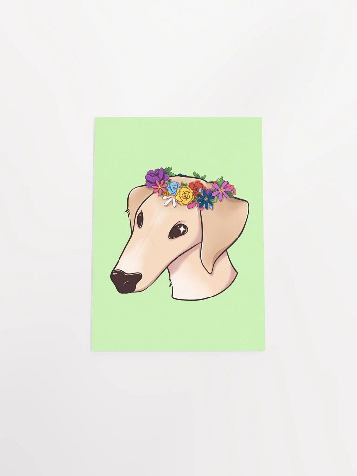 Joey 'Flower Crown' Print - Green product image (2)